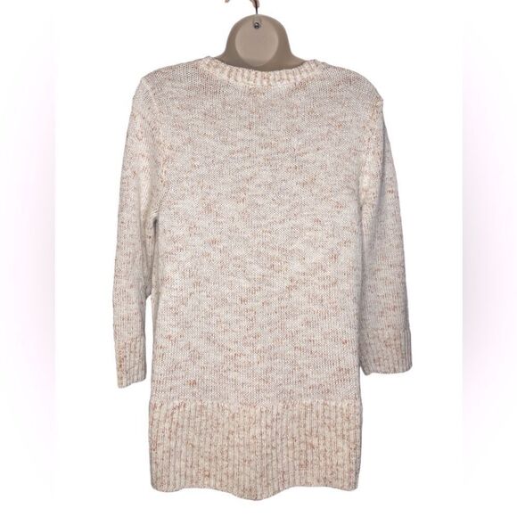 J.jill Soft-textures Pullover Sweater In Cream Multi SWEATER Size M - Picture 3 of 5